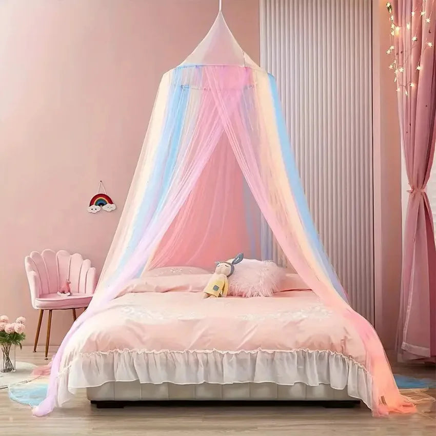 Rainbow Mosquito Net ,Universal Size, Magical tent for girls