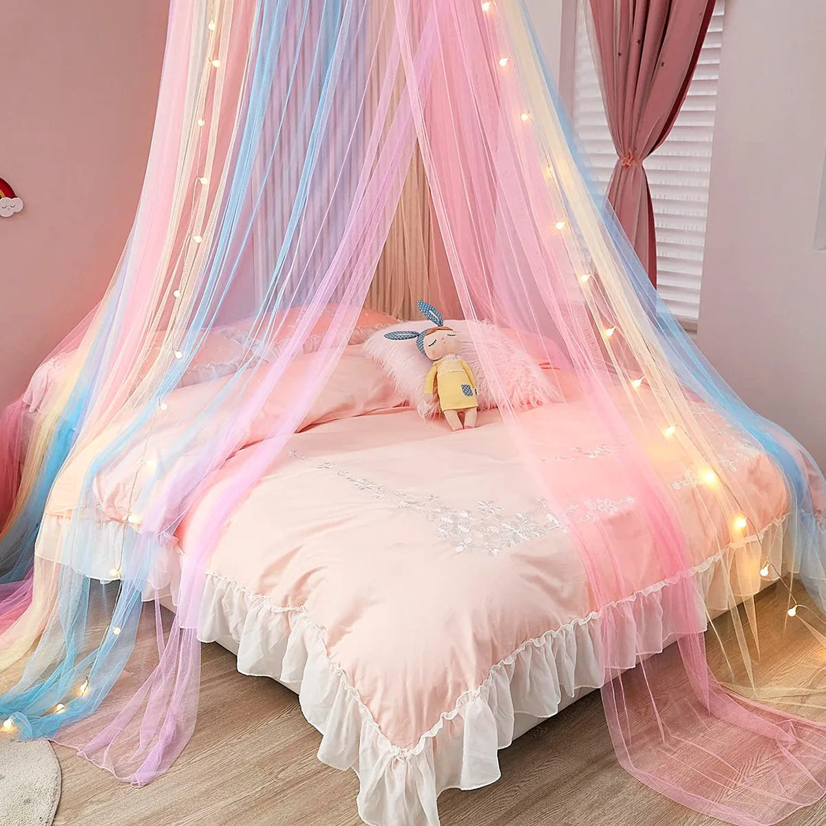 Rainbow Mosquito Net ,Universal Size, Magical tent for girls